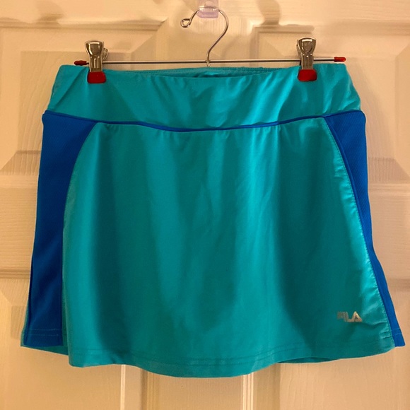 Fila Pants - FILA Skort - Teal and Deep Sky Blue - Size M